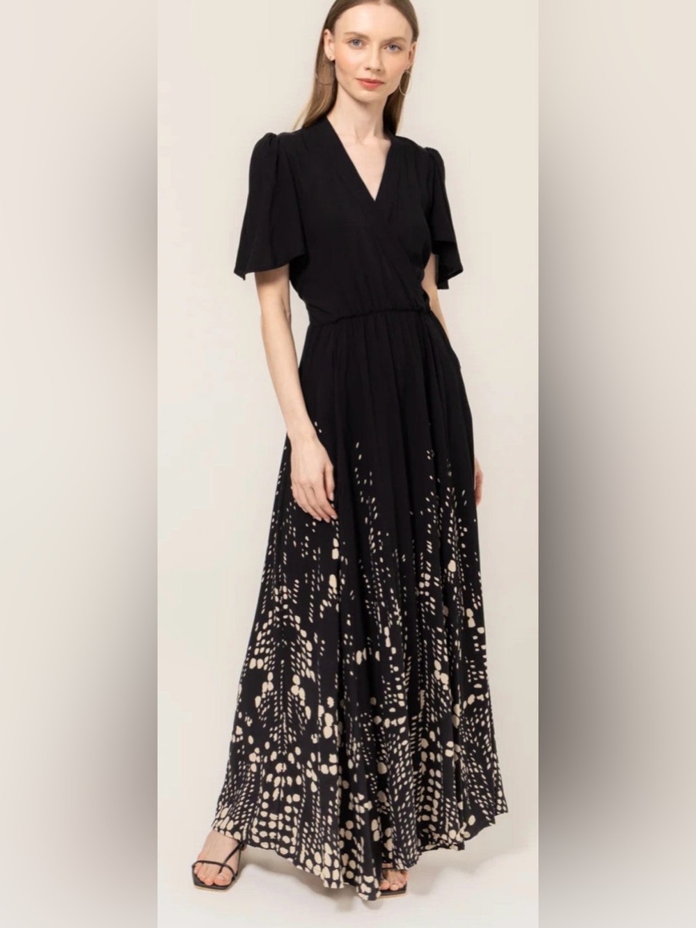 Bel Kazan La Vie En Rose Maxi Dress - all black M